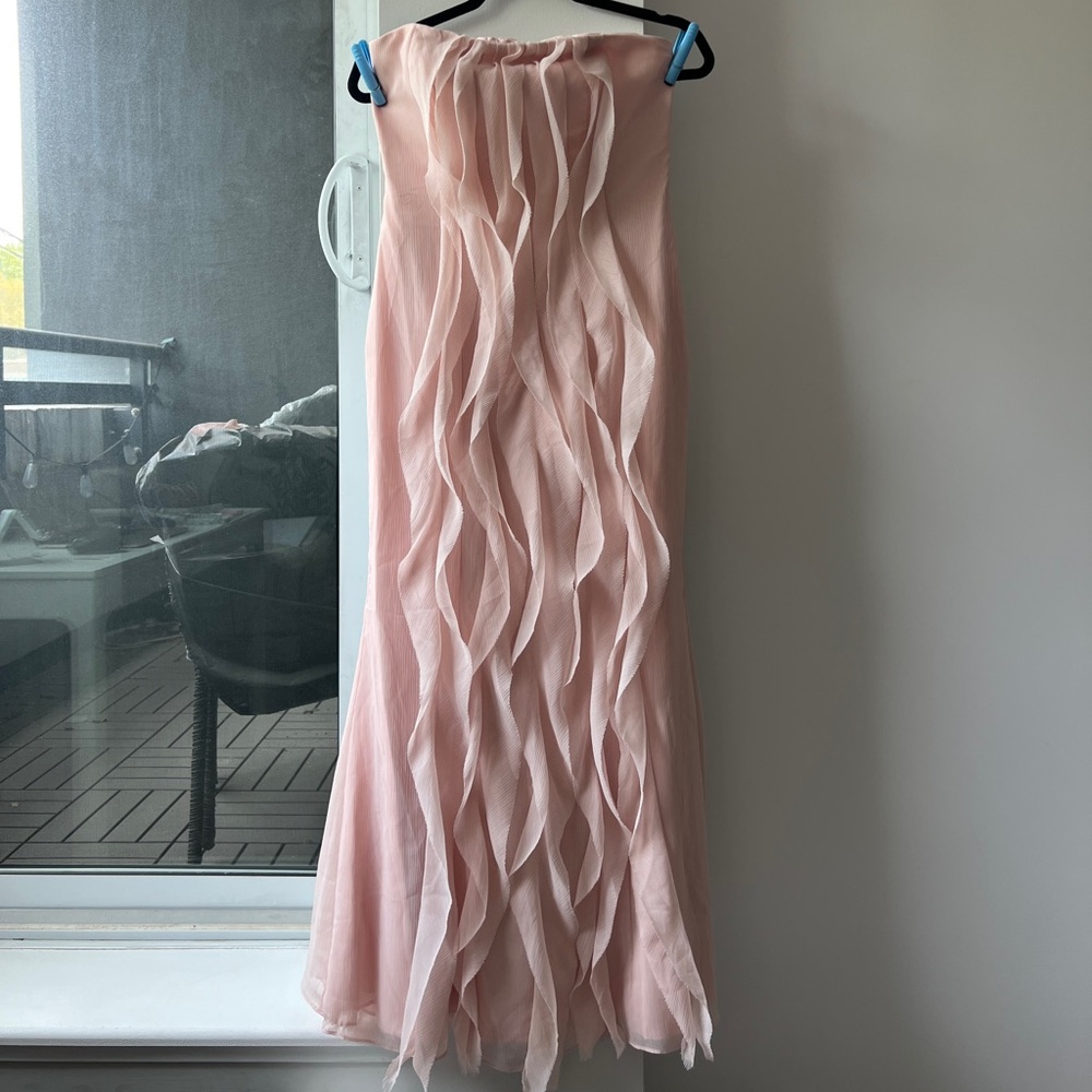 Size 6 Blush Strapless Gown by Vera Wang